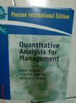 Quantitative Analysis for Management 詳細資料