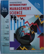Introductory Management Science : Decision Modeling with Spreadsheets 5th ed. 詳細資料