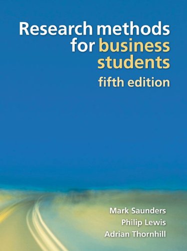 Research methods for business students 5th edition 詳細資料