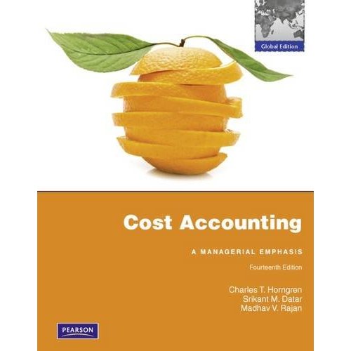 COST ACCOUNTING : A MANAGERIAL EMPHASIS 14版 詳細資料